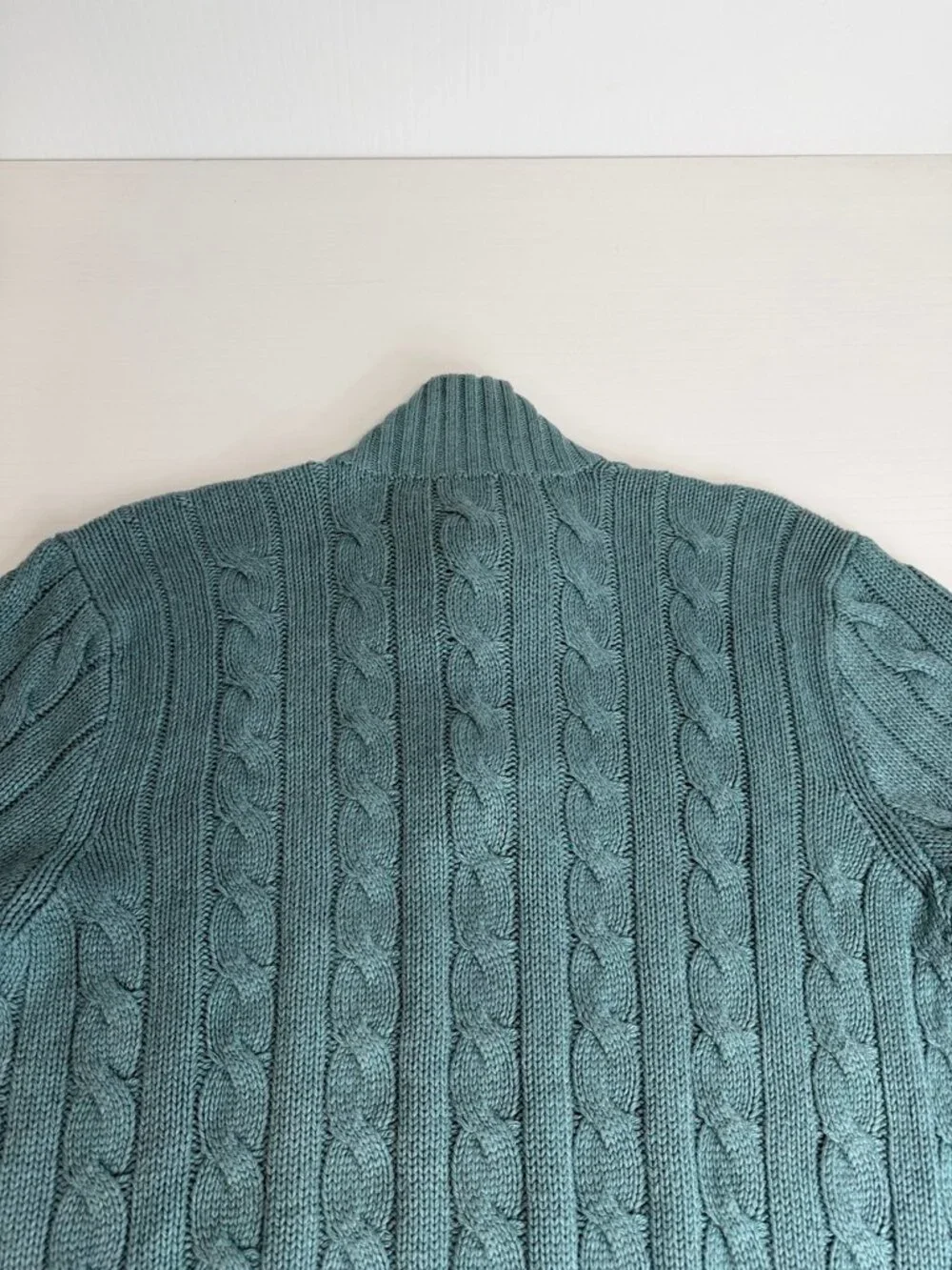 Vintage Ralph Lauren Sweater Men Extra Large Silk Cable Fisherman Jumper Work Ex